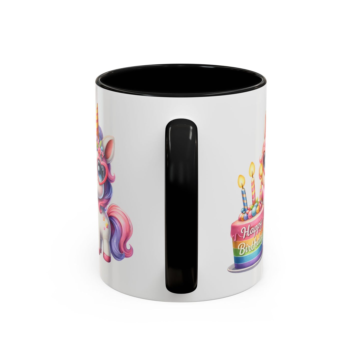 Birthday Mug - Unicorn Candles