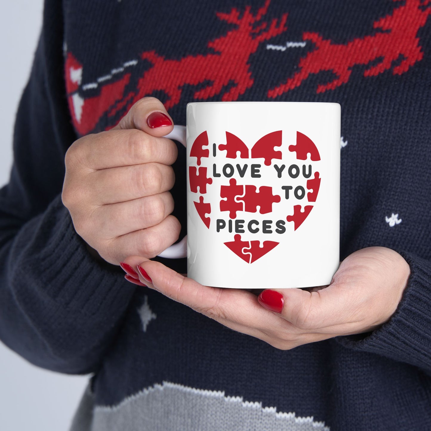 Anniversary Mug - I love You to Pieces Puzzle
