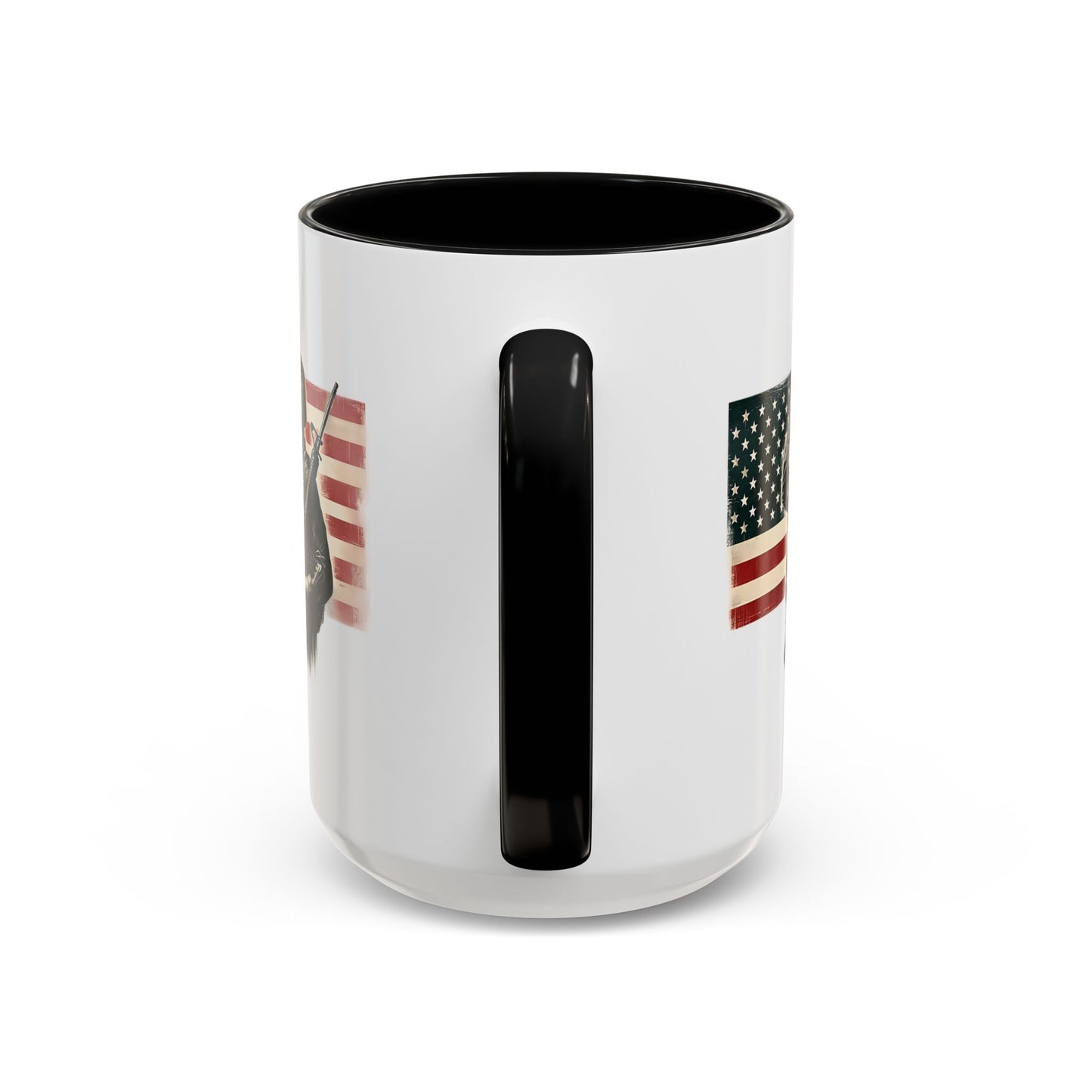 4th of July Mug - Soldier American Flag