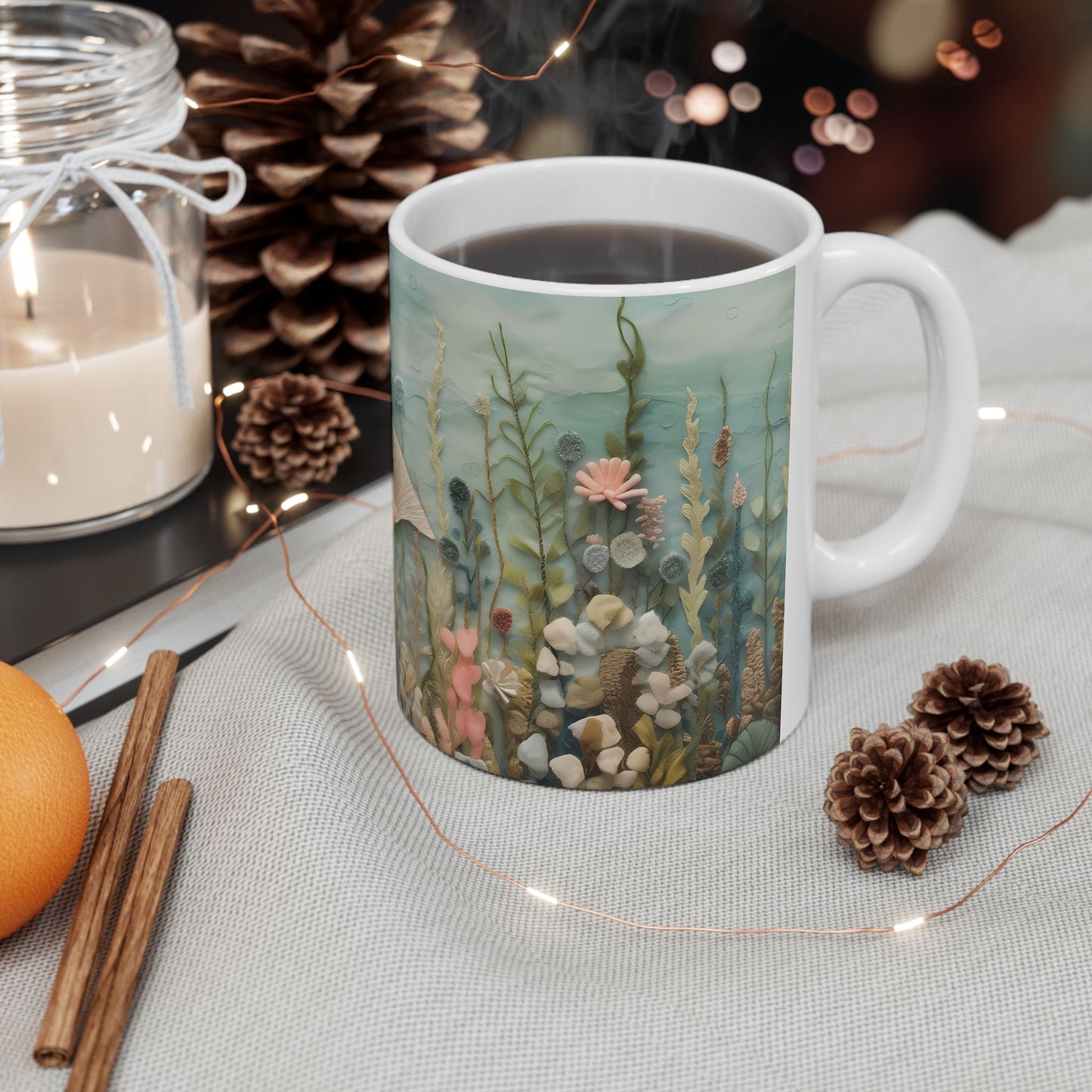 Artistic Mug - Felted Mermaid