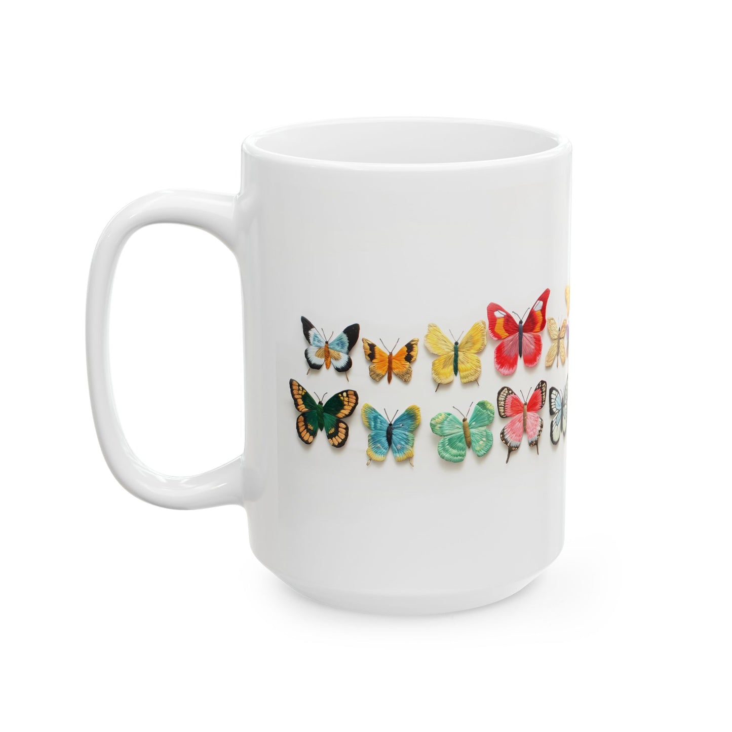 Artistic Mug - Felted Butterflies