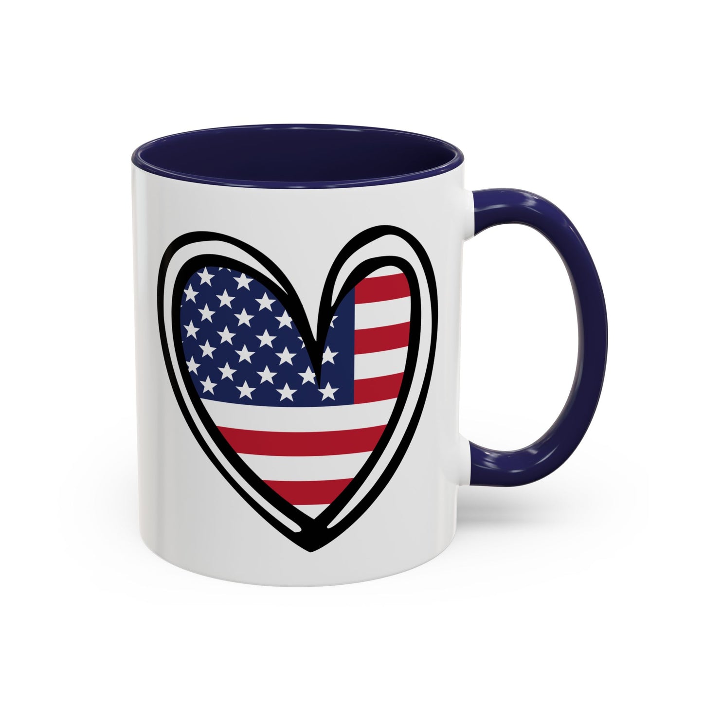 4th of July - Heart Flag