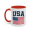 4th of July Mug - USA & Flag