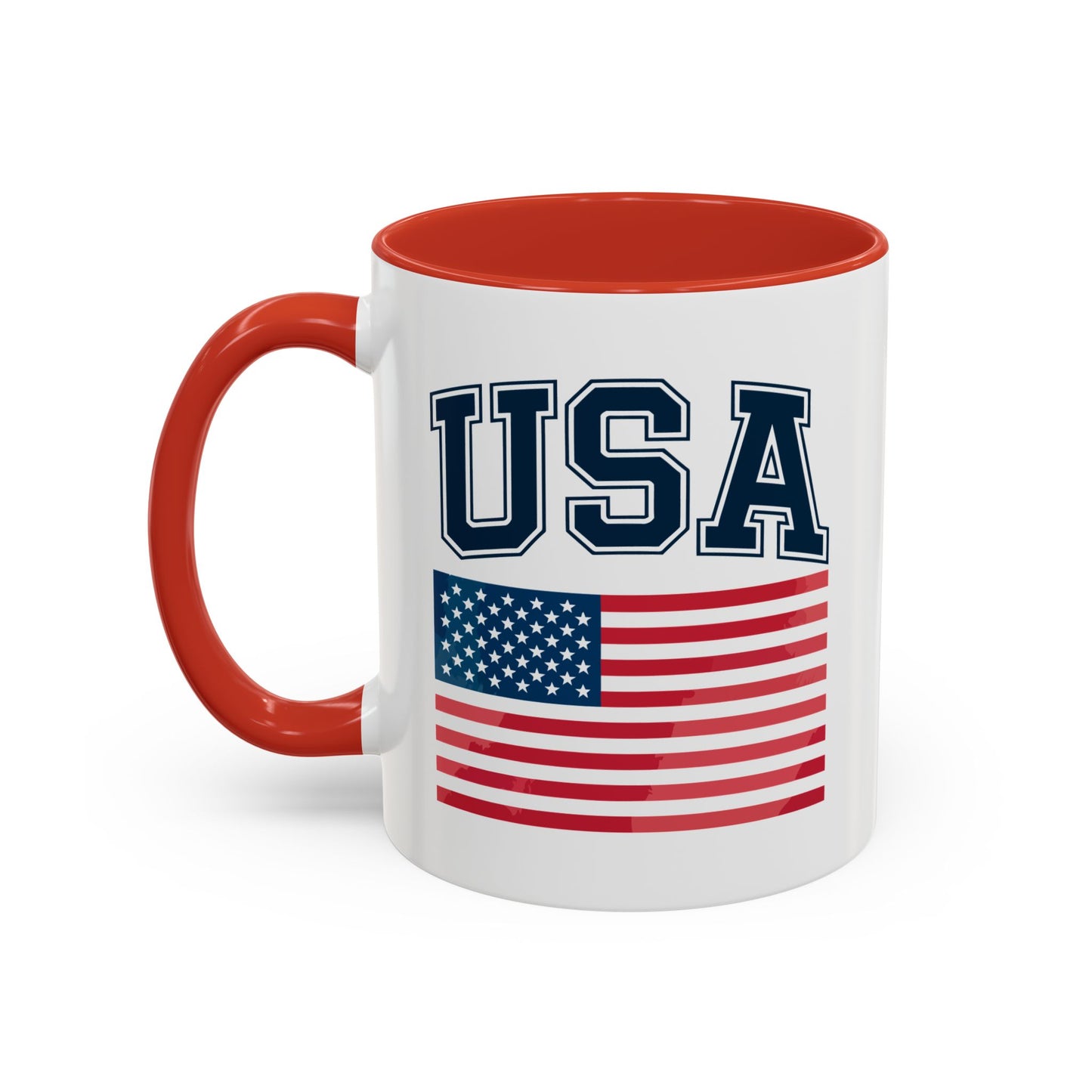 4th of July Mug - USA & Flag