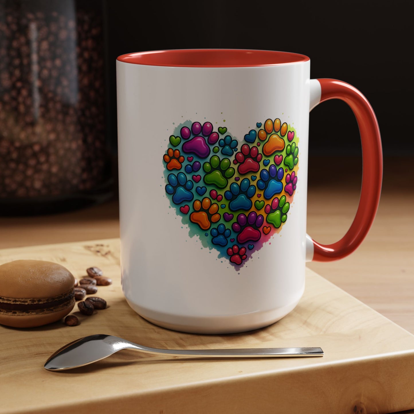 Animal Mug - Dog Paws Heart
