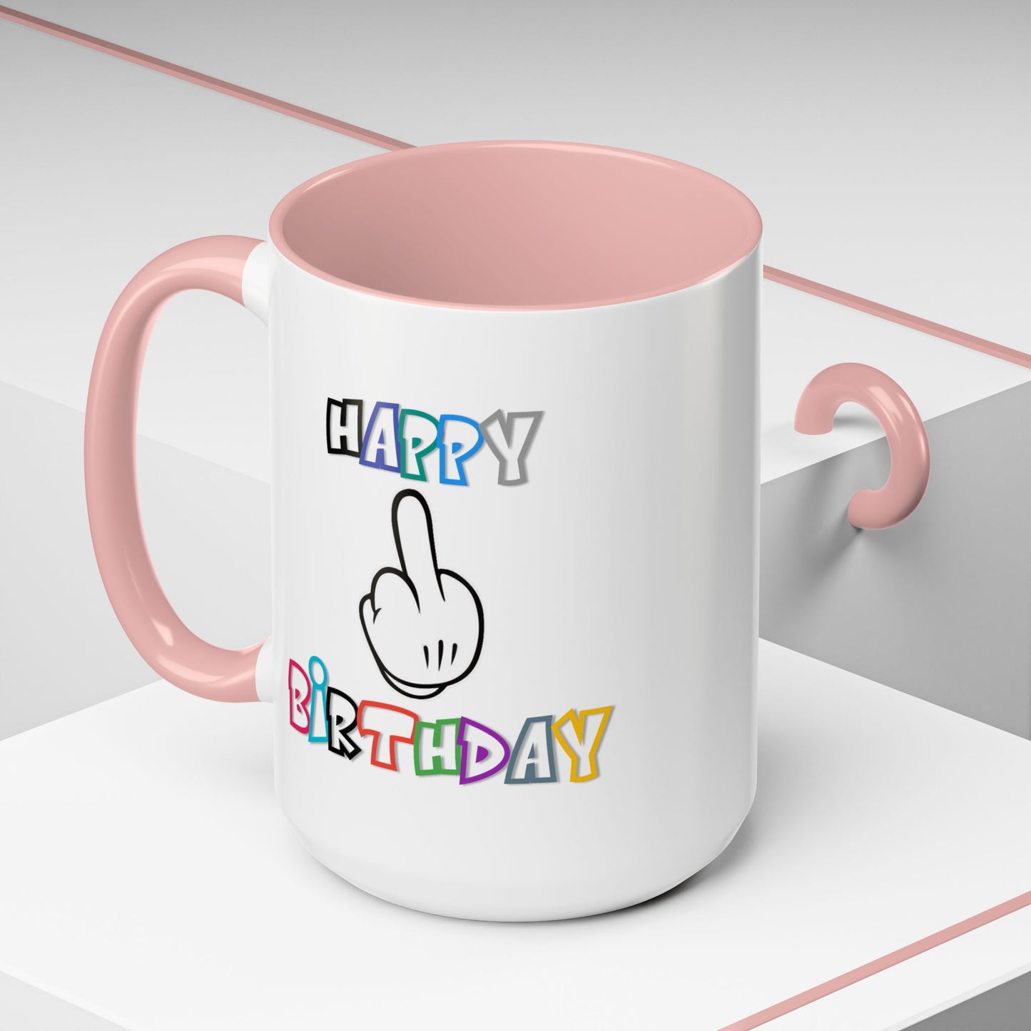Adult Mug - Happy Birthday Middle Finger