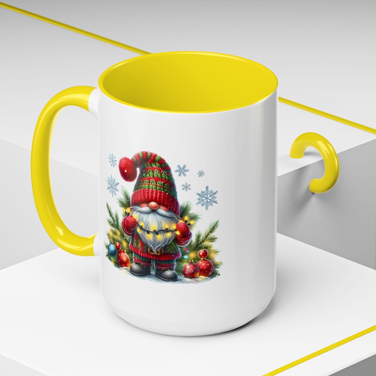 Christmas Mug - Gnome with Christmas Lights