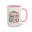 4th of July Mug - One Nation Under God Cross Flag