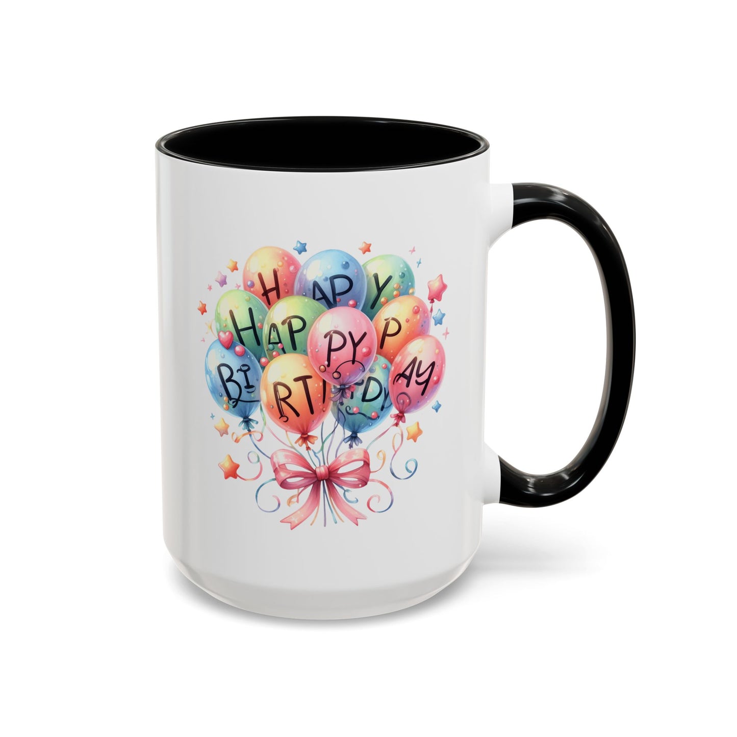 Birthday Mug - Happy Birthday Balloons