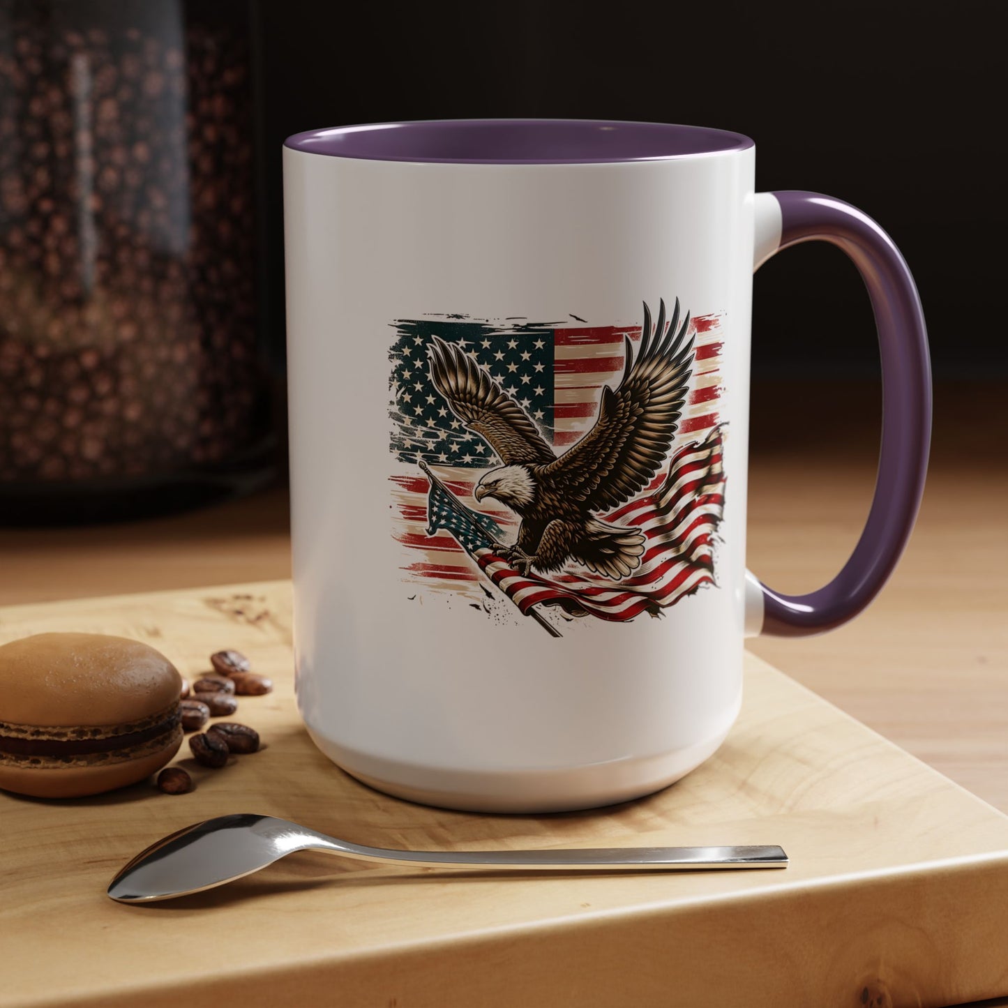 4th of July Mug - American Bald Eagle Flag 9