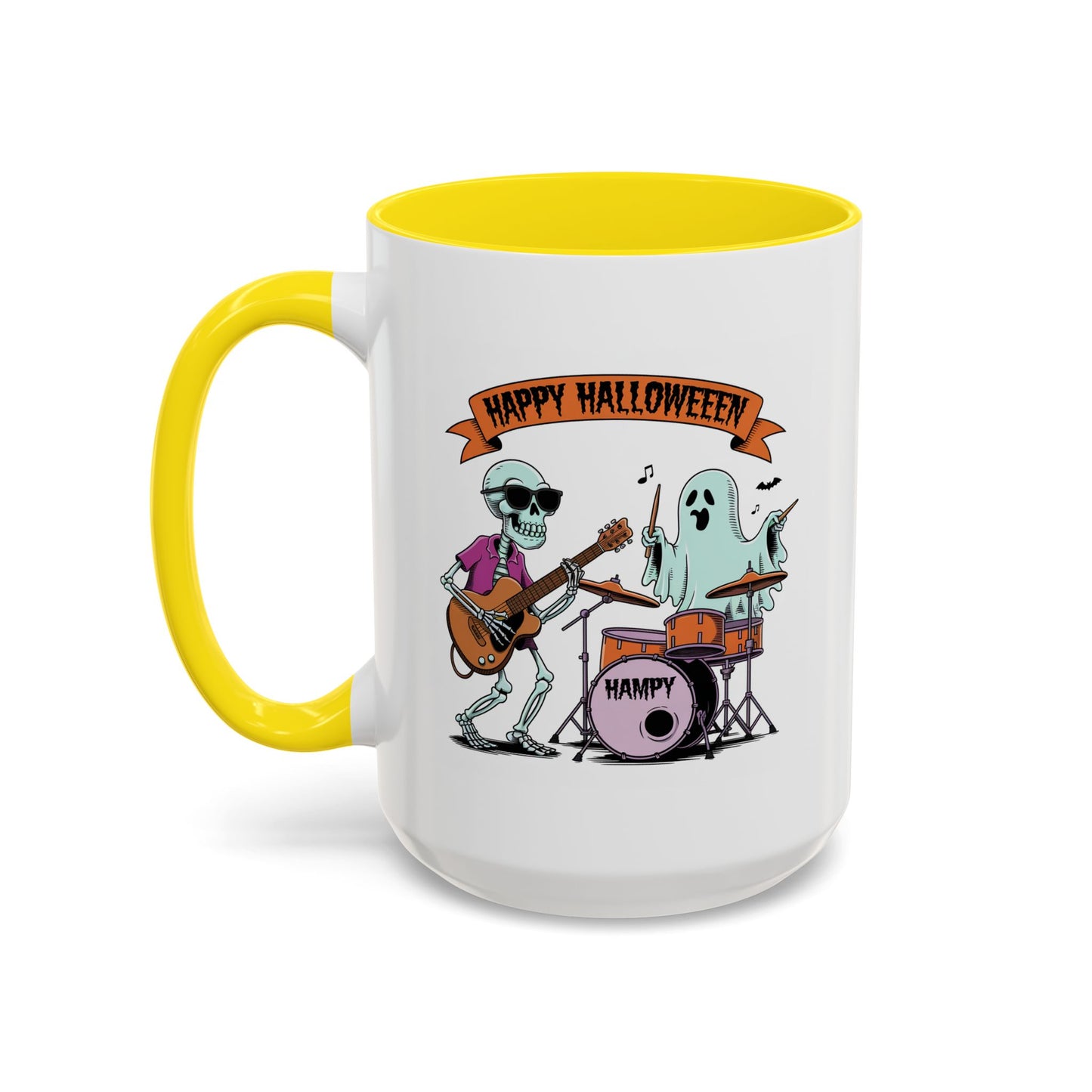 Halloween Mug - Skeleton & Ghost Band