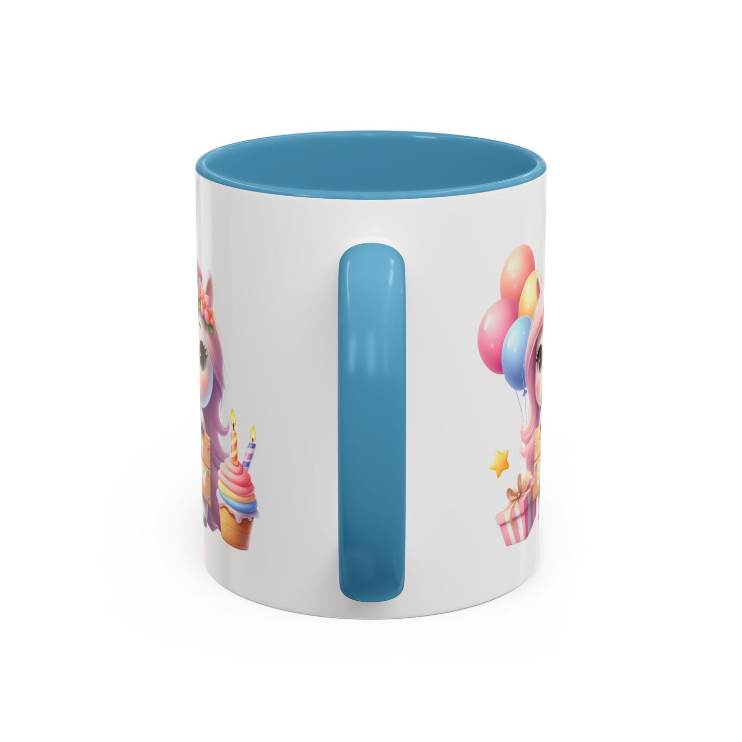 Birthday Mug - Girl Unicorn Happy Birthday Sign 2
