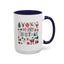 Christmas Mug - Merry Christmas Red White & Green Text Collage