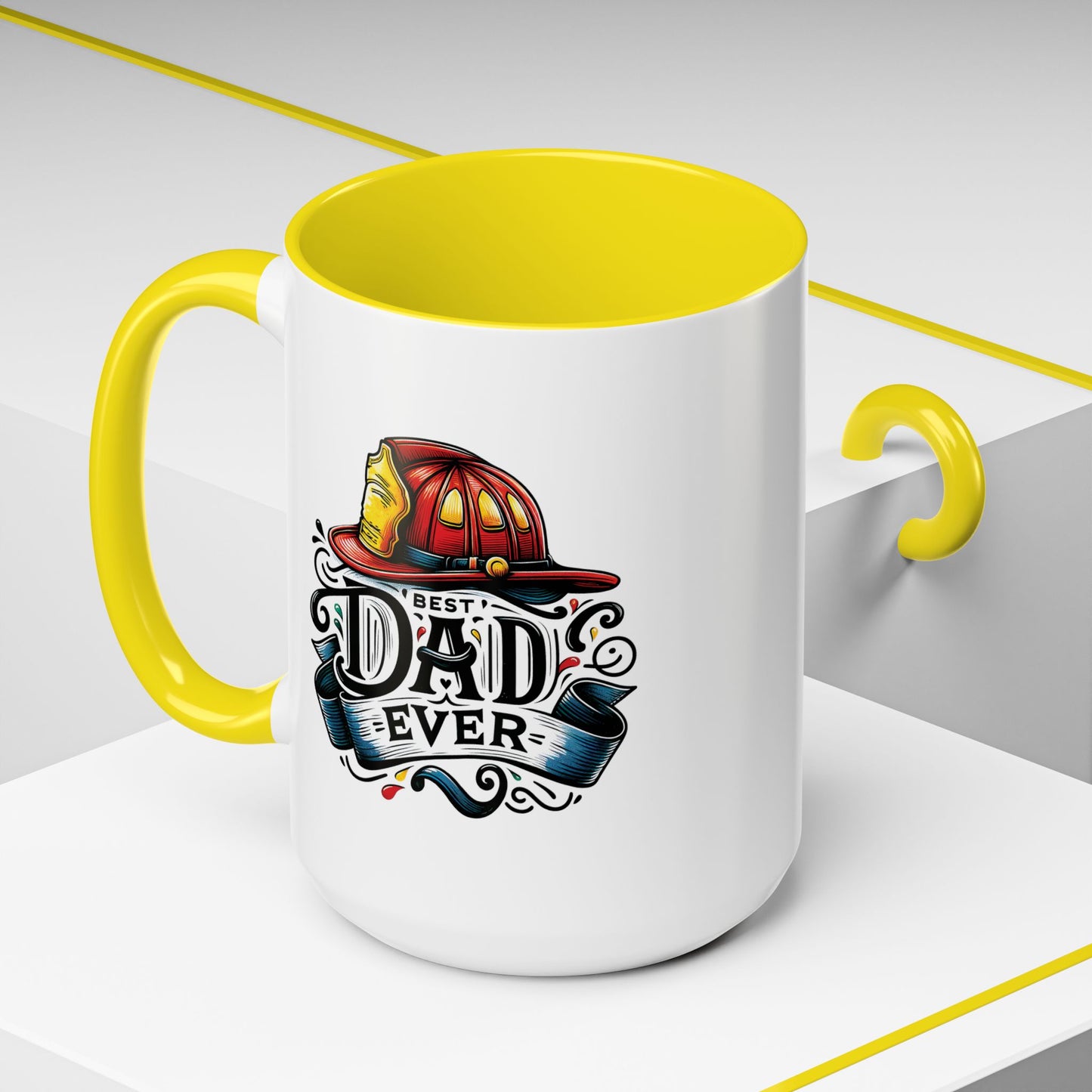 Father's Day Mug - Best Dad Ever Fireman