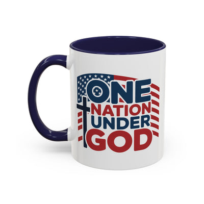 Religious Mug - One Nation Flag Cross