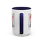 Christmas Mug - Merry Christmas Red Text Puppy Green & Red Top