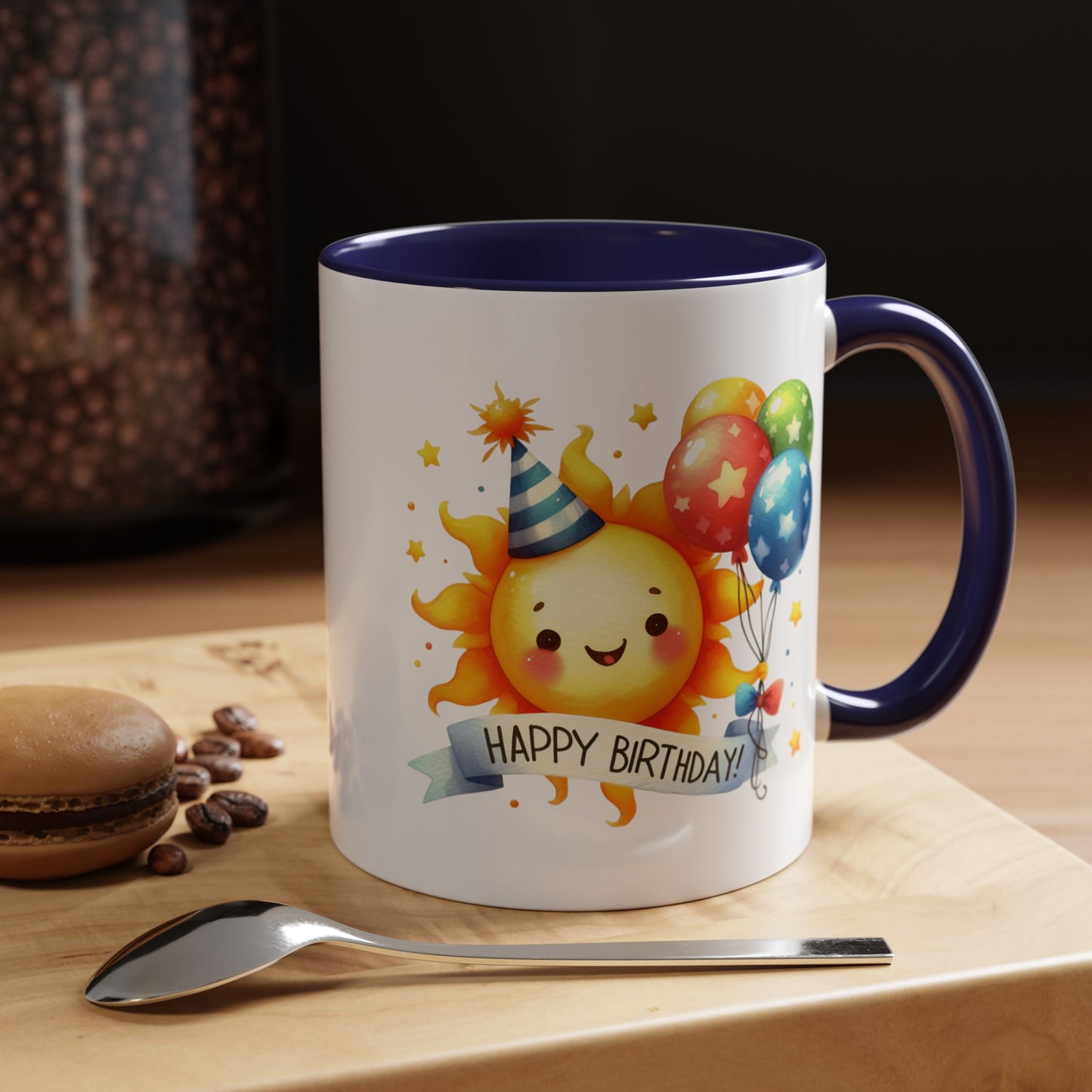 Birthday Mug - Happy Birthday Sun & Balloons