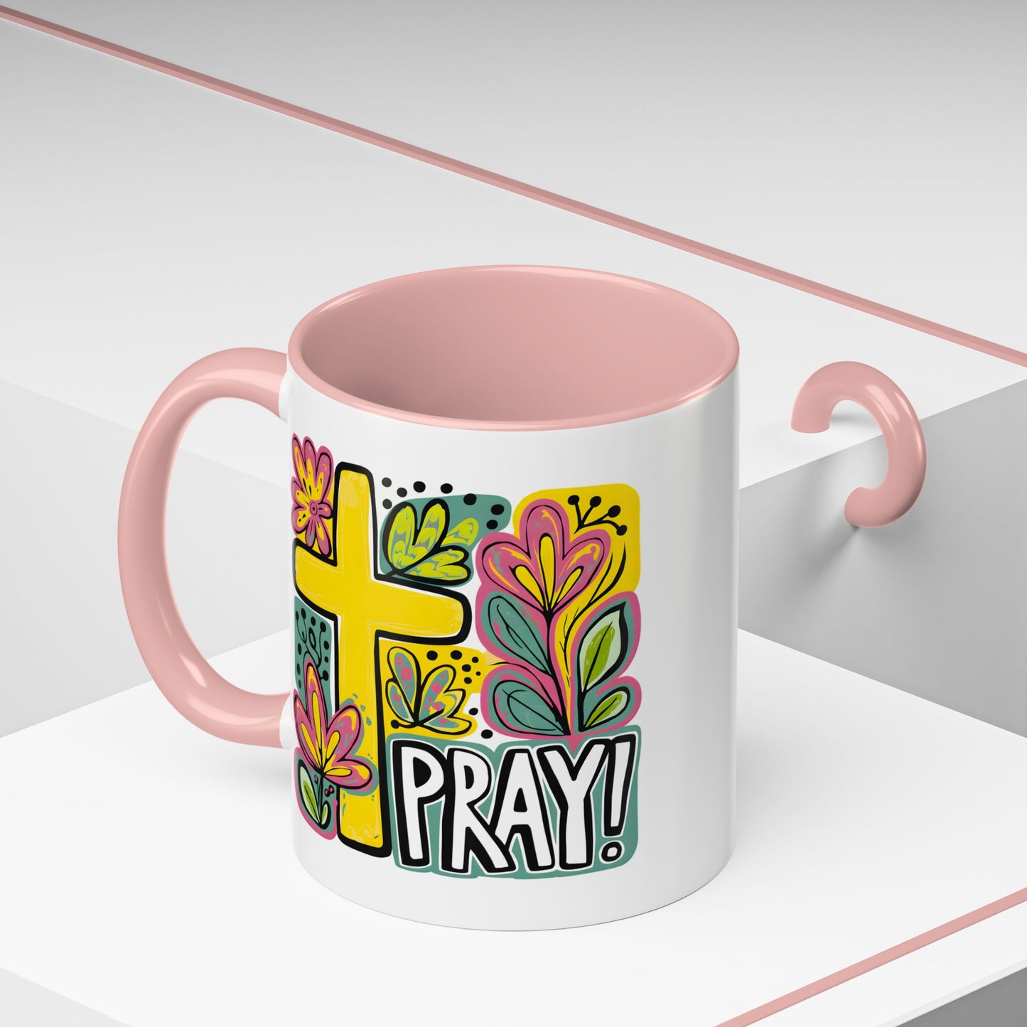 Religious Mug - Pray Cross