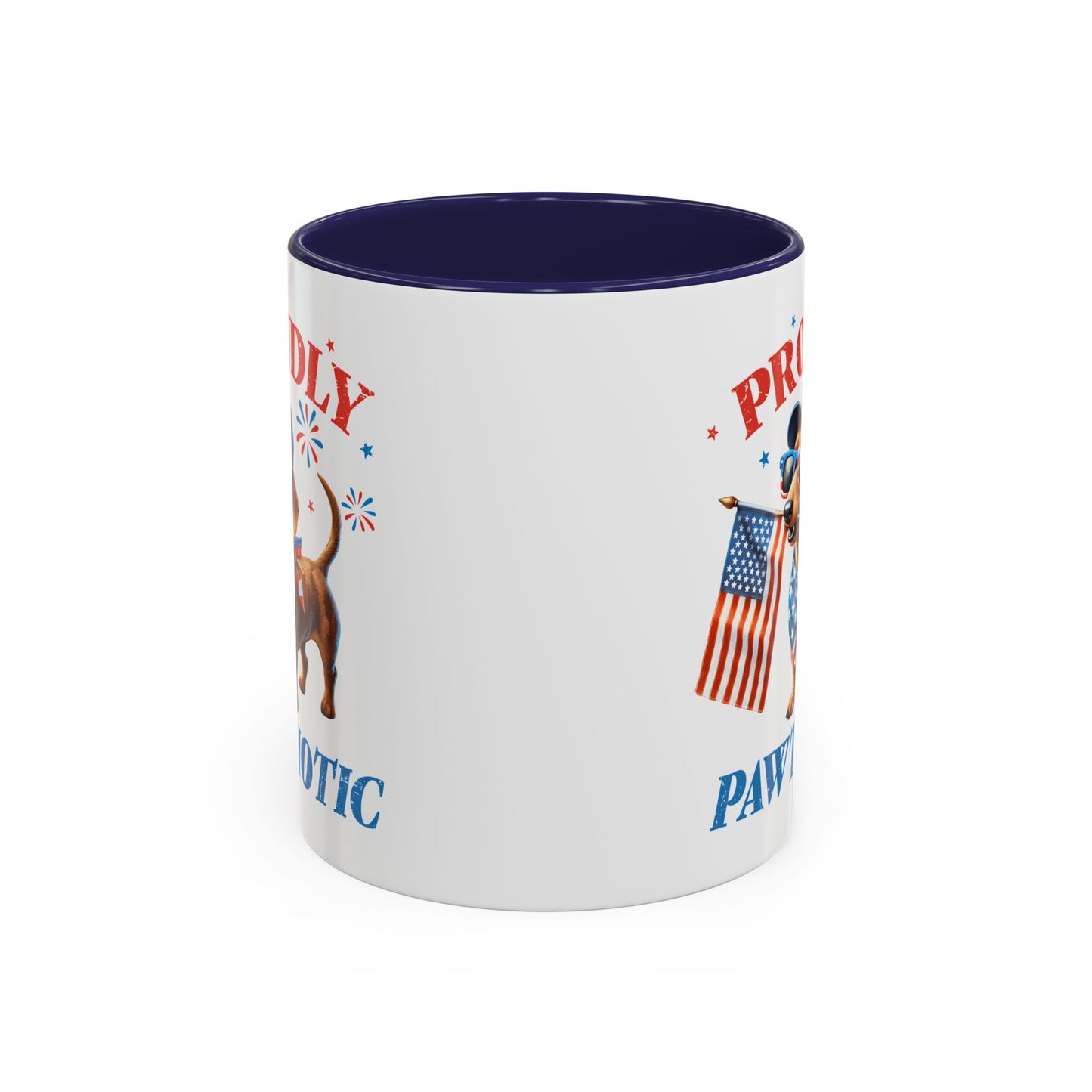 4th of July Mug - Proudly Pawtriotic Dog