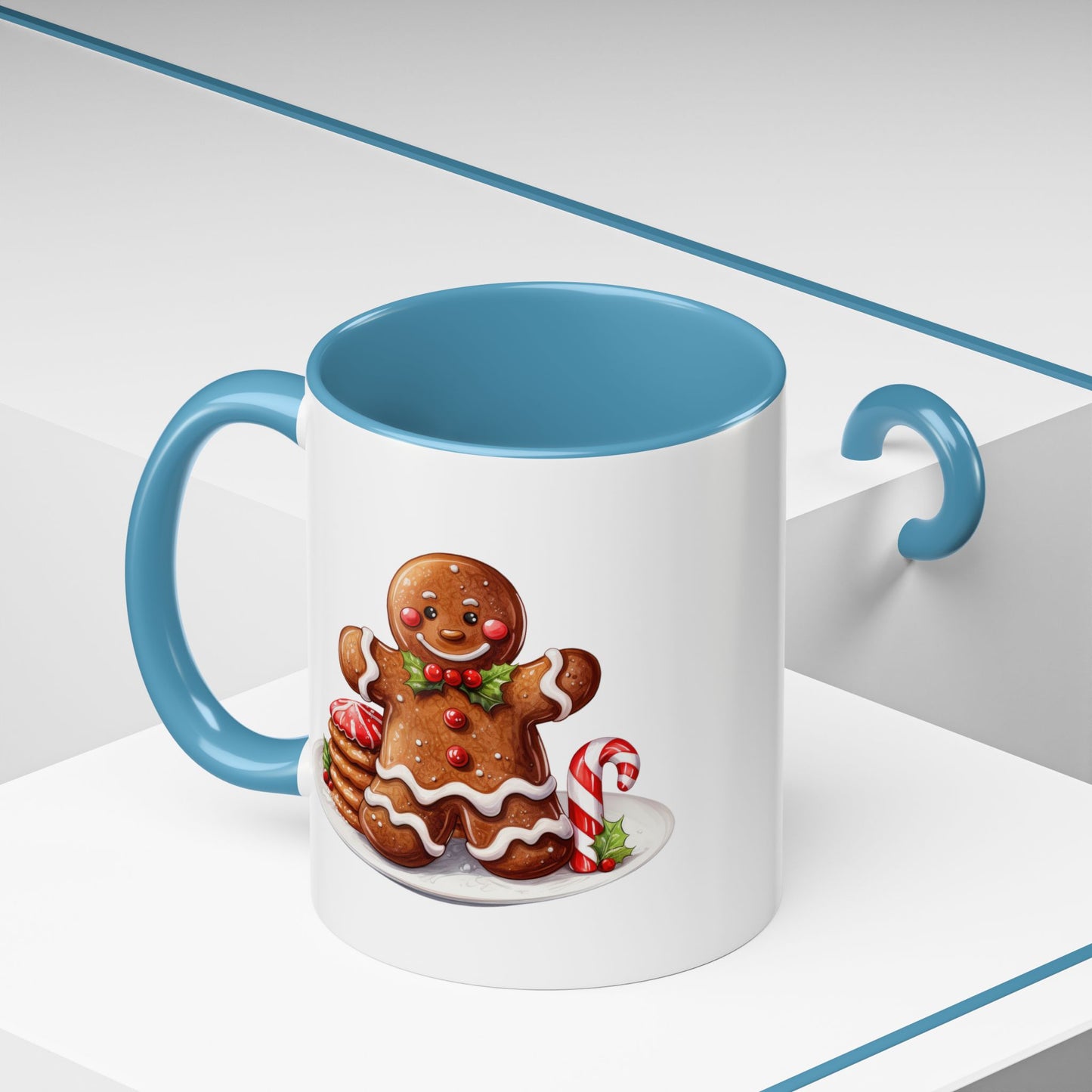 Christmas Mug - Gingerbread Man Cookies and Candy