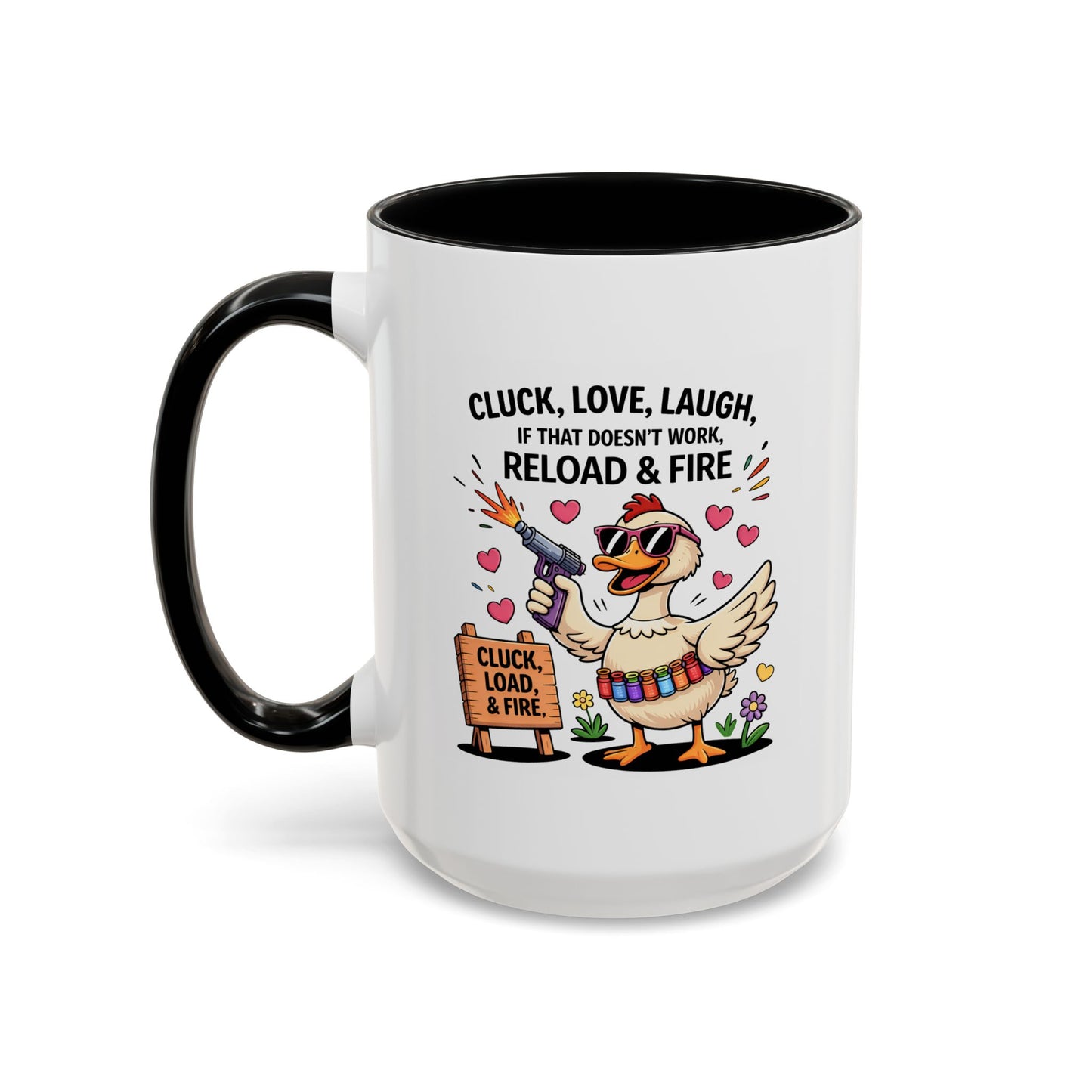 Adult Mug - Cluck Love Laugh