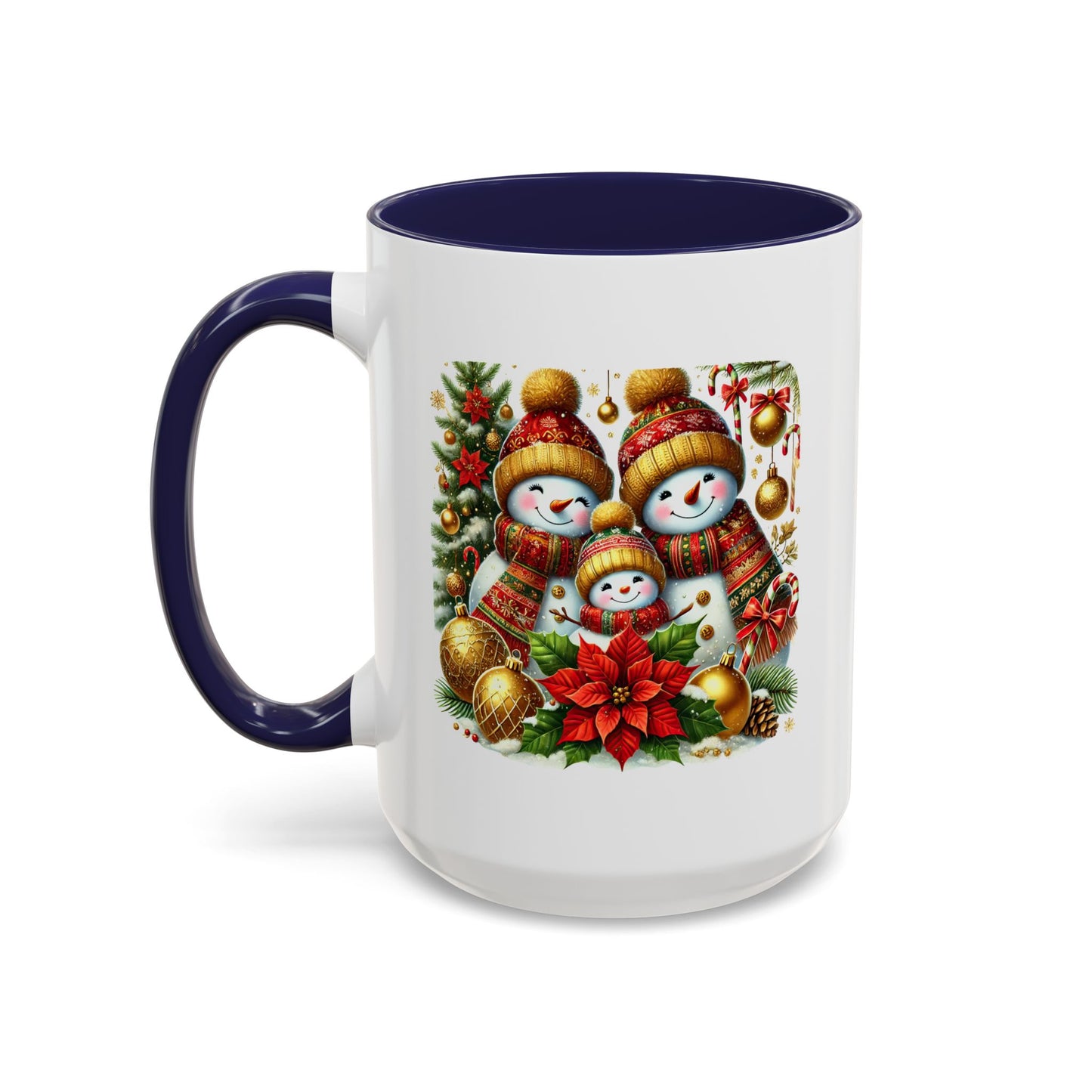 Christmas Mug - Gold Snowman Family 2