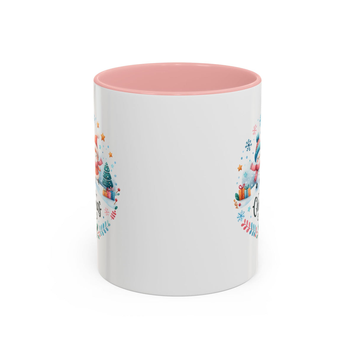 Chistmas Mug - Merry Christmas Snowman and Snowlady