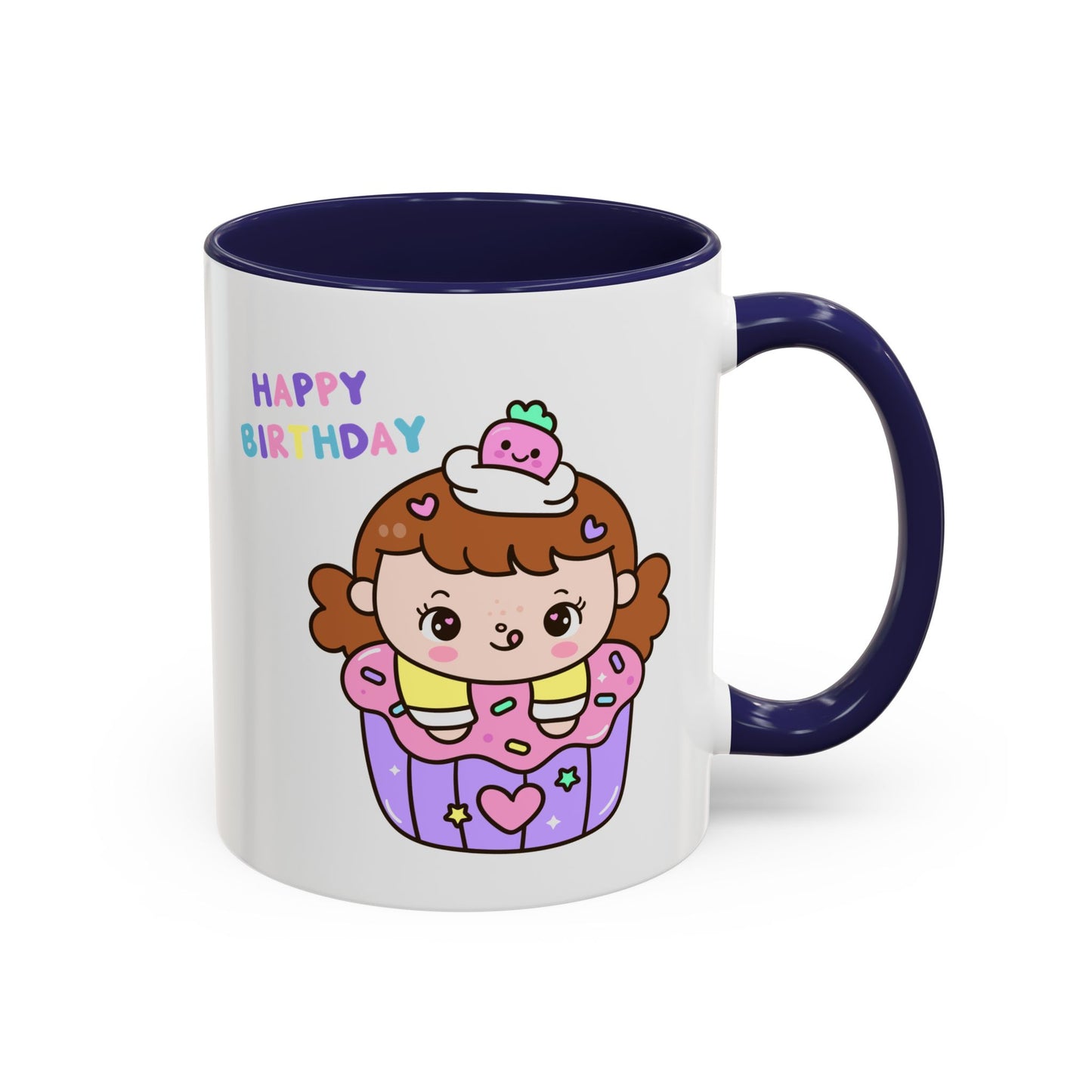 Birthday Mug - Cute Girl Cupcake
