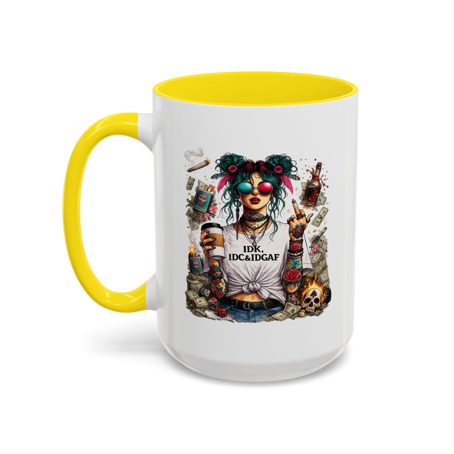 Humor Mug - The IDK IDC & IDGAF