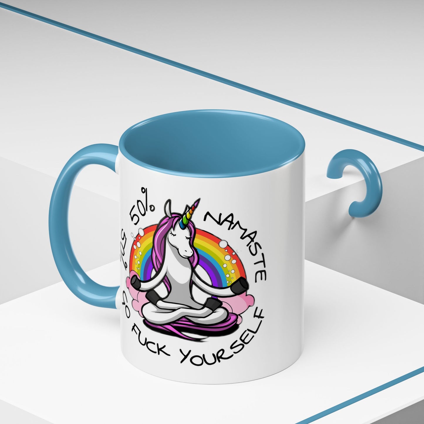 Adult Mug - 50% Namaste 50% Go Fuck Yourself