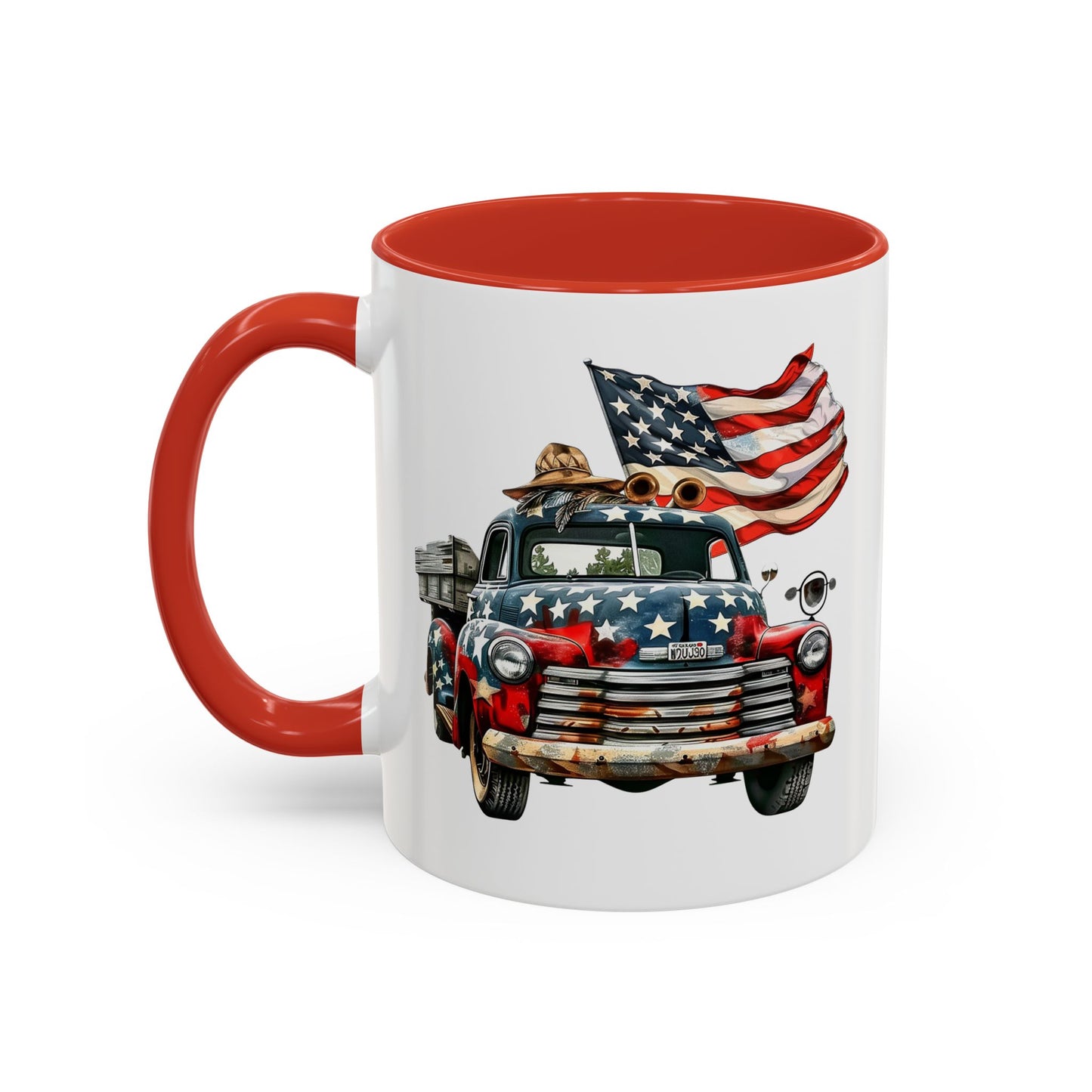 4th of July - Old Truck & Flag