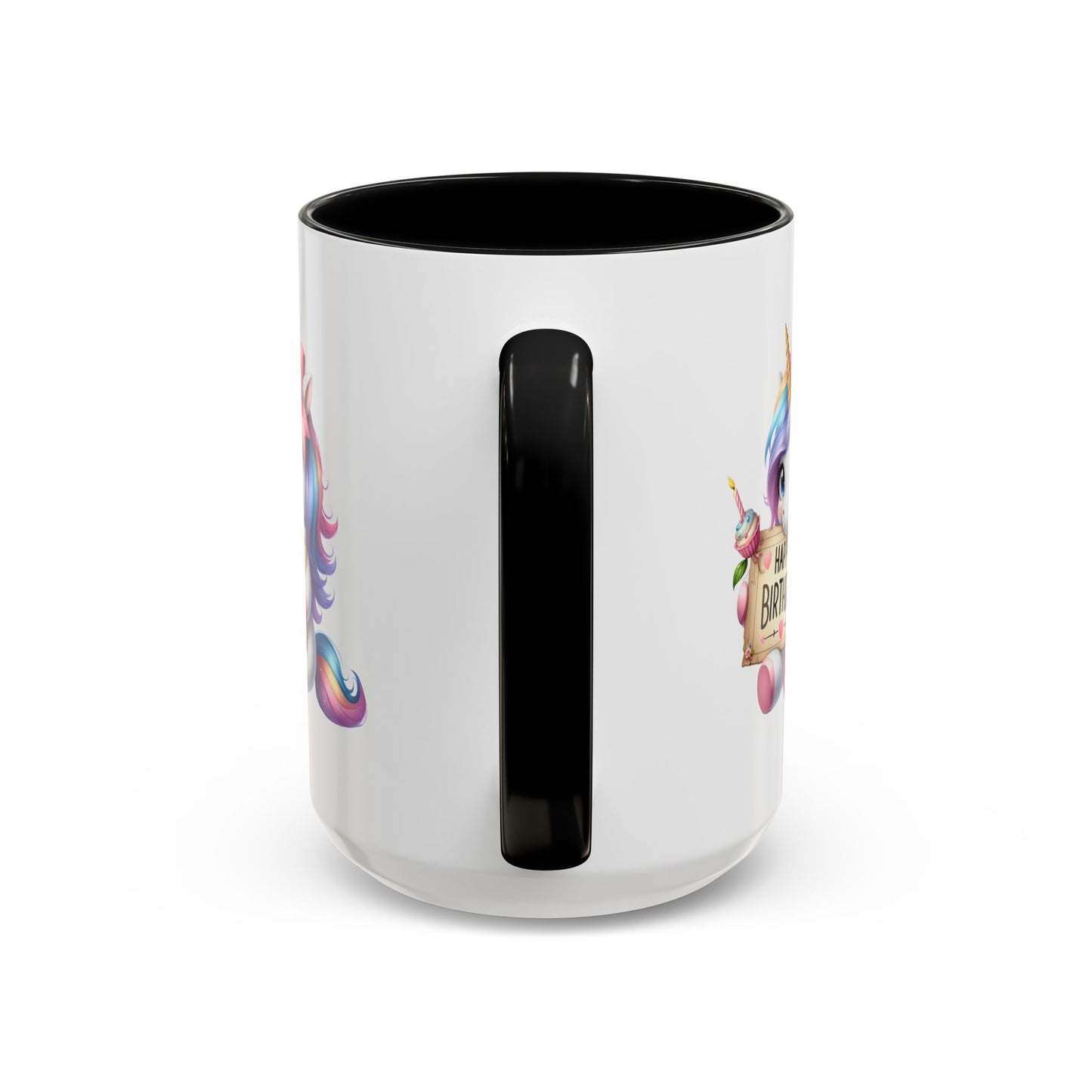 Birthday Mug - Girl Unicorn Happy Birthday Sign