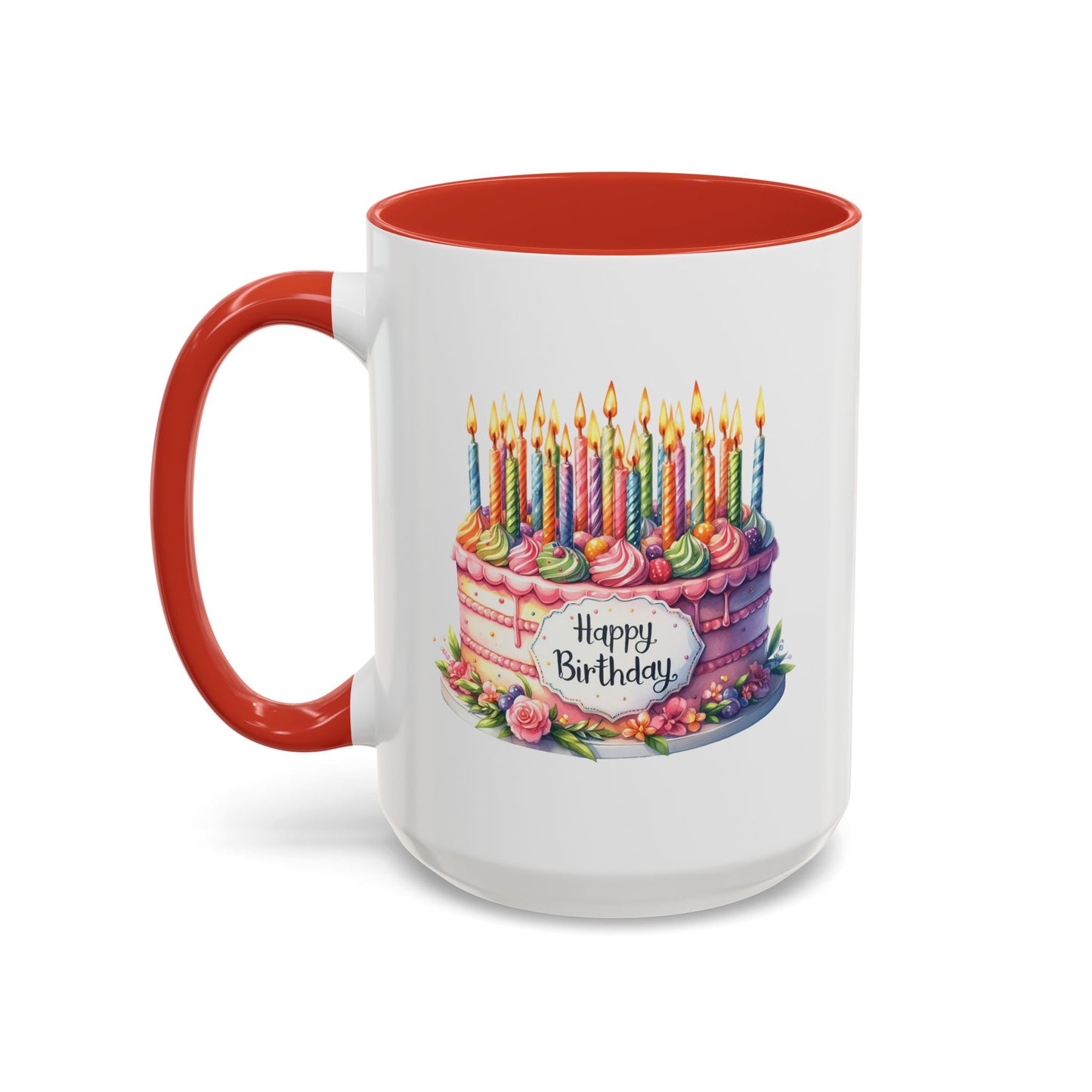 Birthday Mug - Happy Birthday Large Cake With...