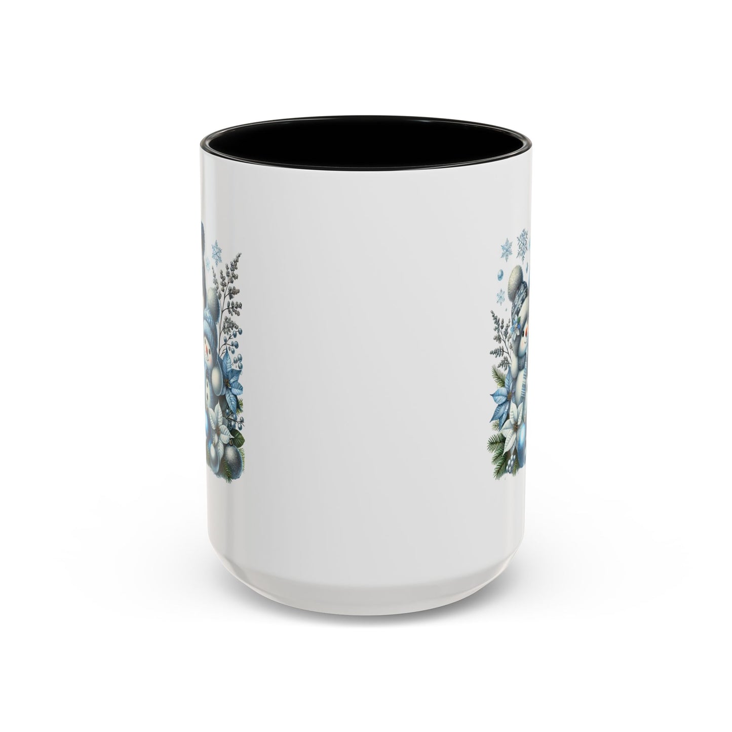 Christmas Mug - Blue Snowman Family