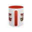 Christmas Mug - Merry Christmas Red & Green Text Hats Candy Canes