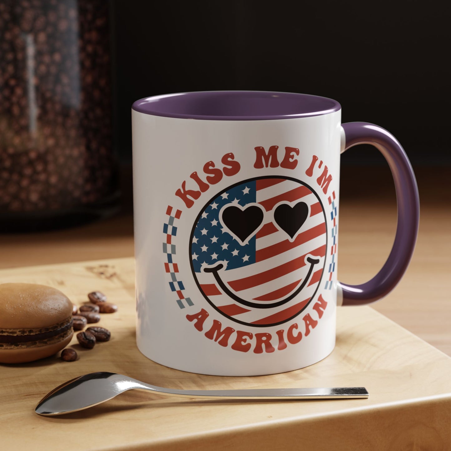 4th of July Mug - Kiss Me I'm American
