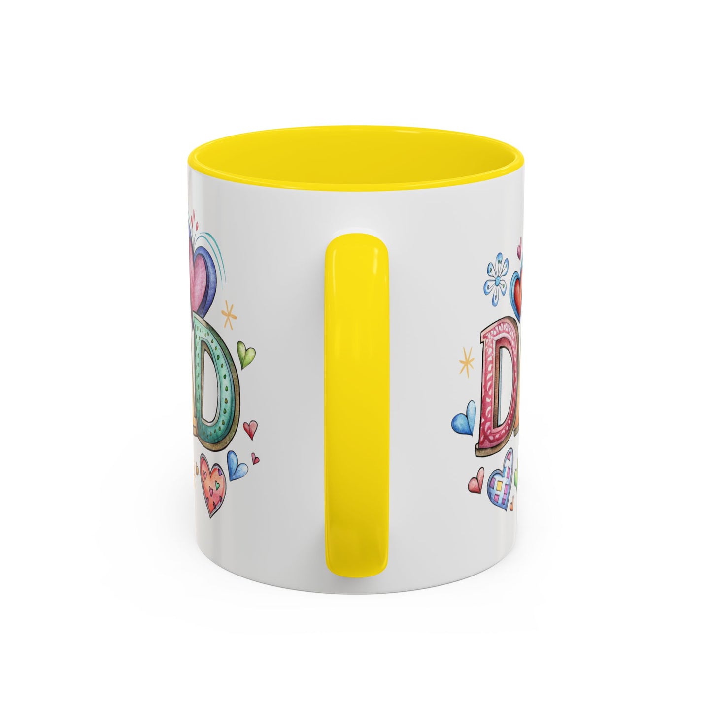 Father's Day Mug - Dad Hearts