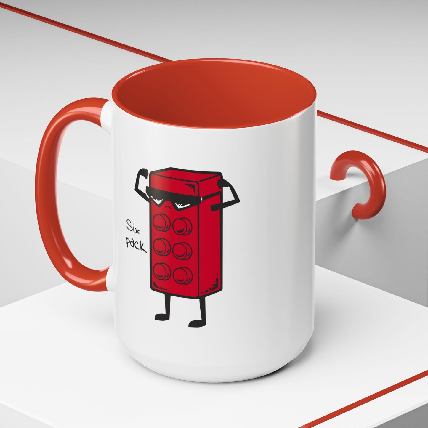 Humor Mug - Six Pack Lego Block