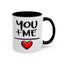 Anniversary Mug - You and Me Red Heart