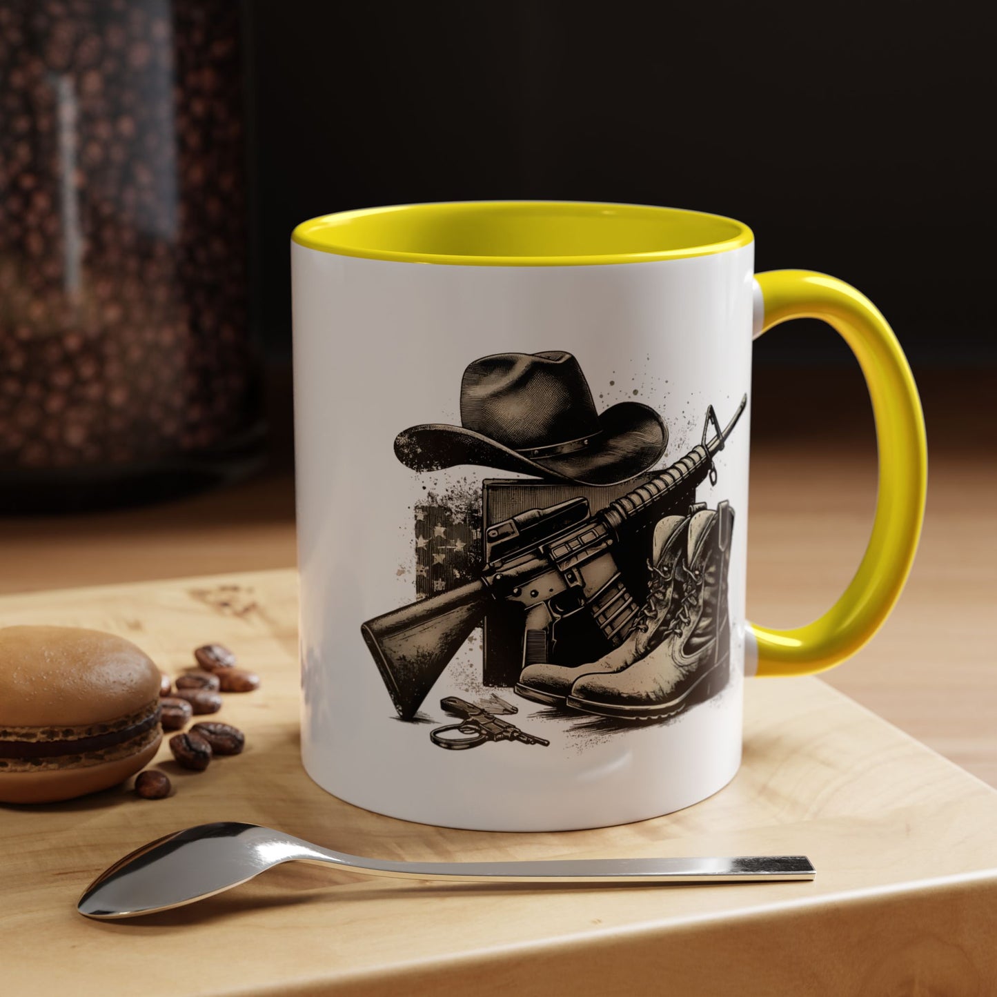 4th of July Mug - Soldier Hat Boots Gun