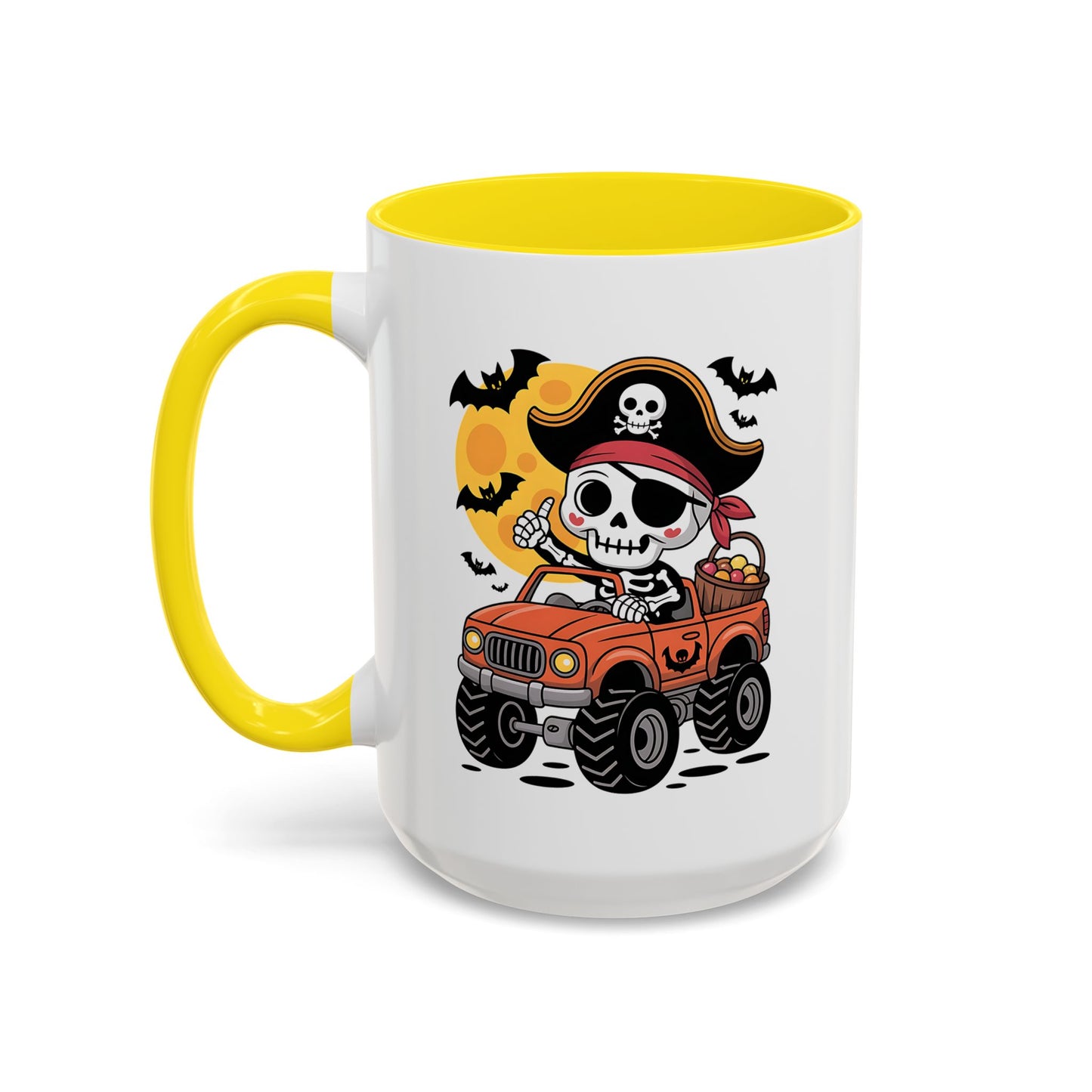 Halloween Mug - Driving Skeleton Pirate