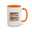 Christmas Mug - Green & Red Text Tree Presents