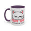 Adult Mug - Fluff You White Cat