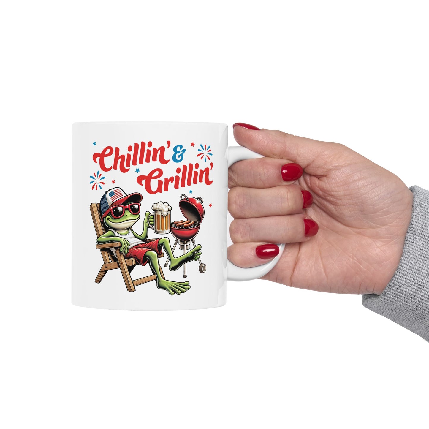 4th of July Mug - Chillin' & Grillin'