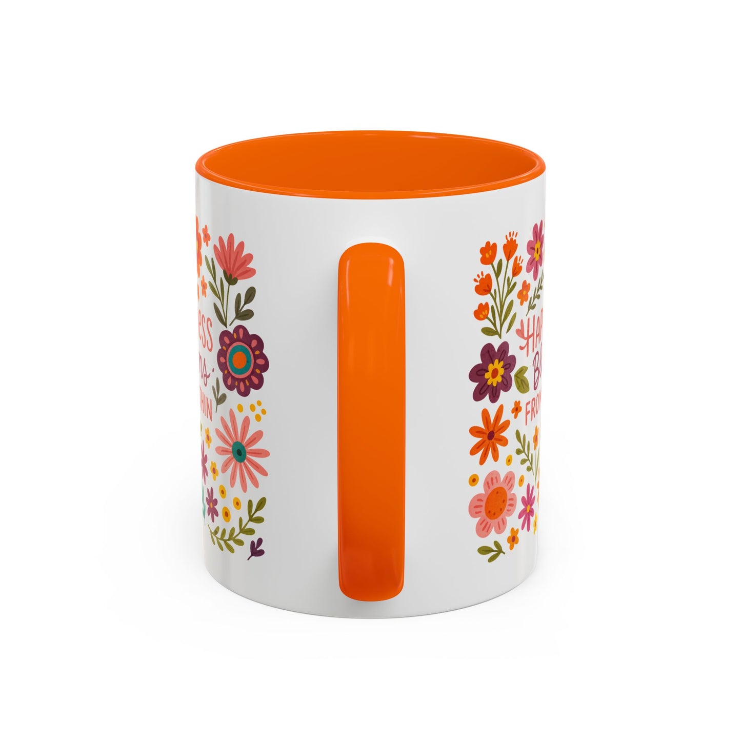 Motivation Mug - Happiness Blooms From Within