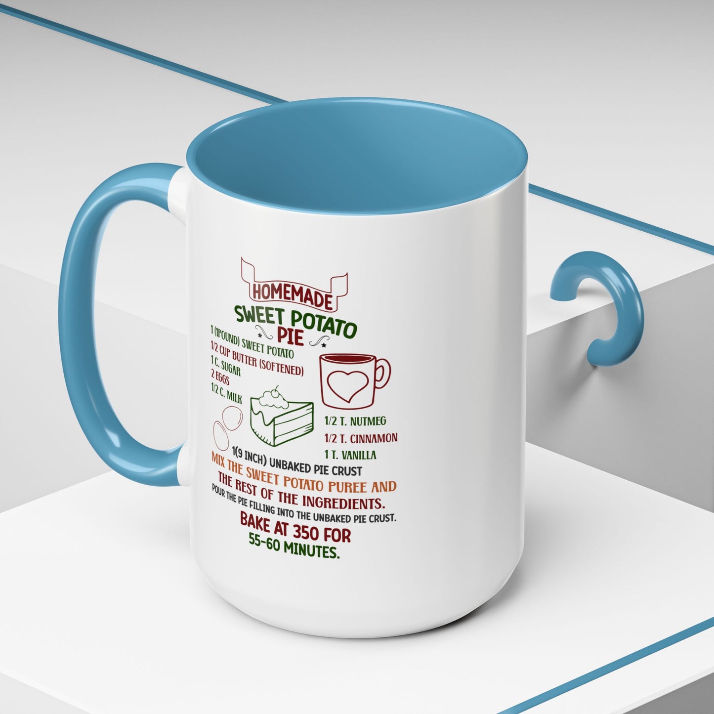 Christmas Mug - Homemade Sweet Potato Pie Recipe