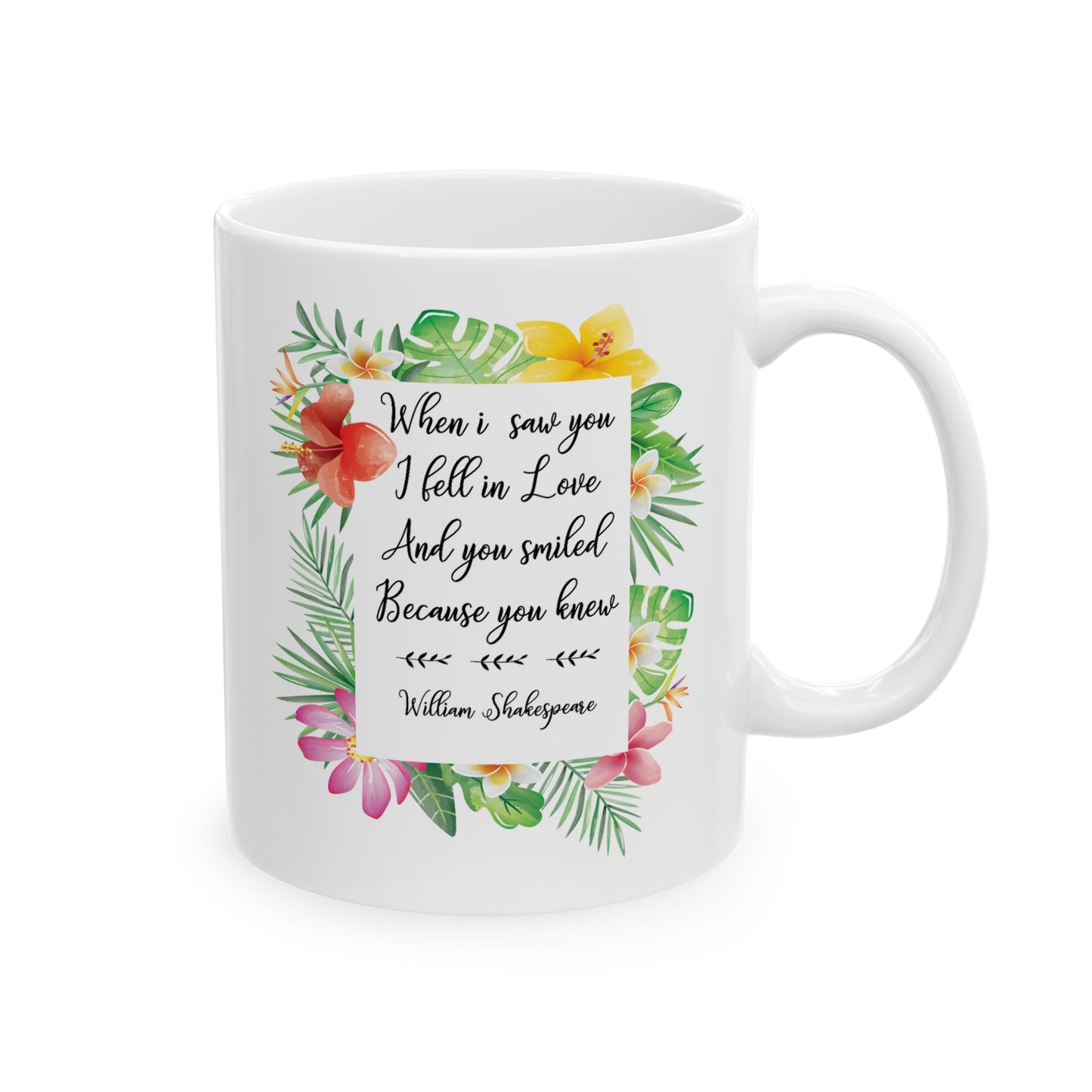 Anniversary Mug - When I Saw You I Fell In Love