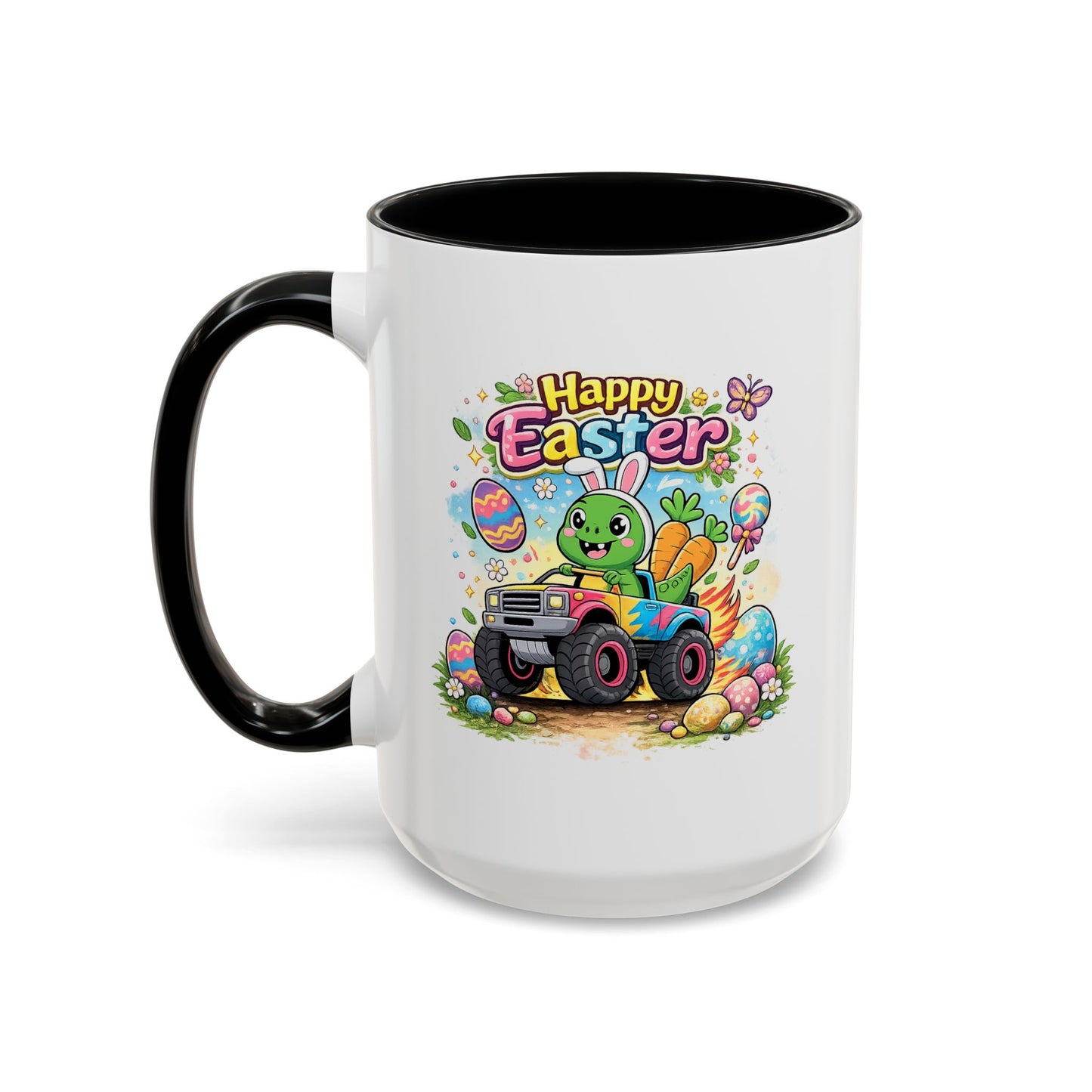 Easter Mug - Dinosaur Monster Truck