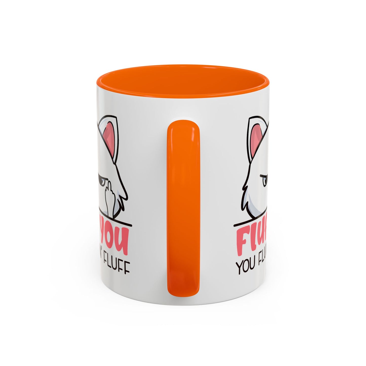 Adult Mug - Fluff You White Cat