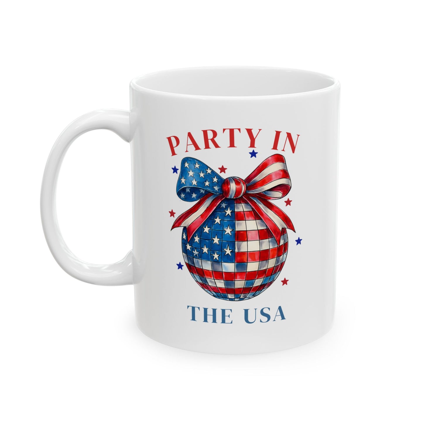 4th of July Mug - Party in the USA Mirror Ball